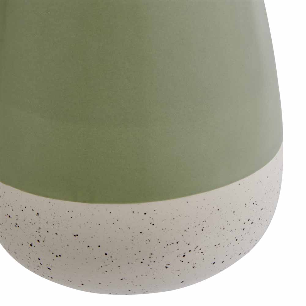 Wilko Sage Green 2 Tone Vase Image 3