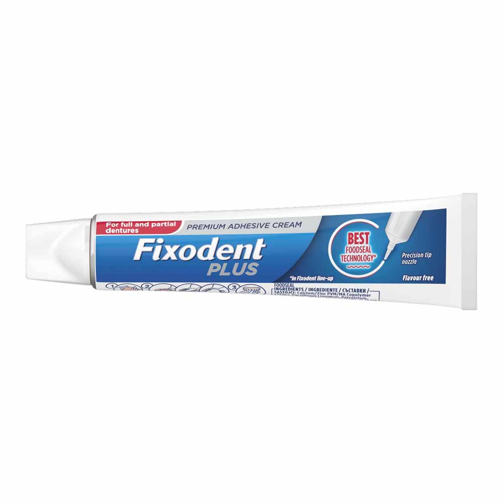 Fixodent Food Seal Denture Adhesive Cream 40g Image 3