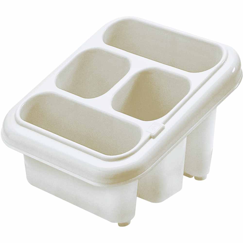 Wilko White Cutlery Drainer Image