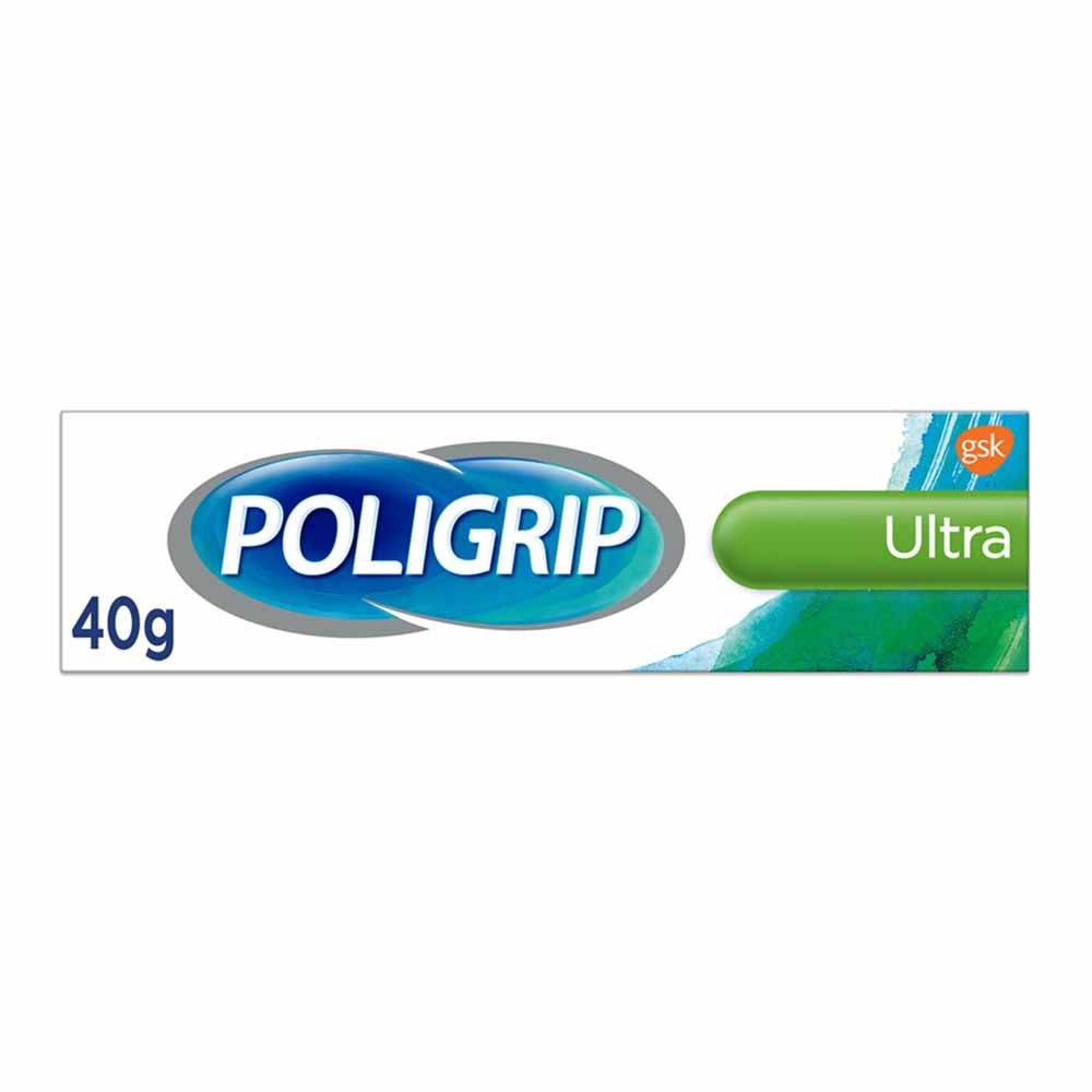 Polygrip Ultra Mint Flavour Denture Fixative Cream  40g Image 2
