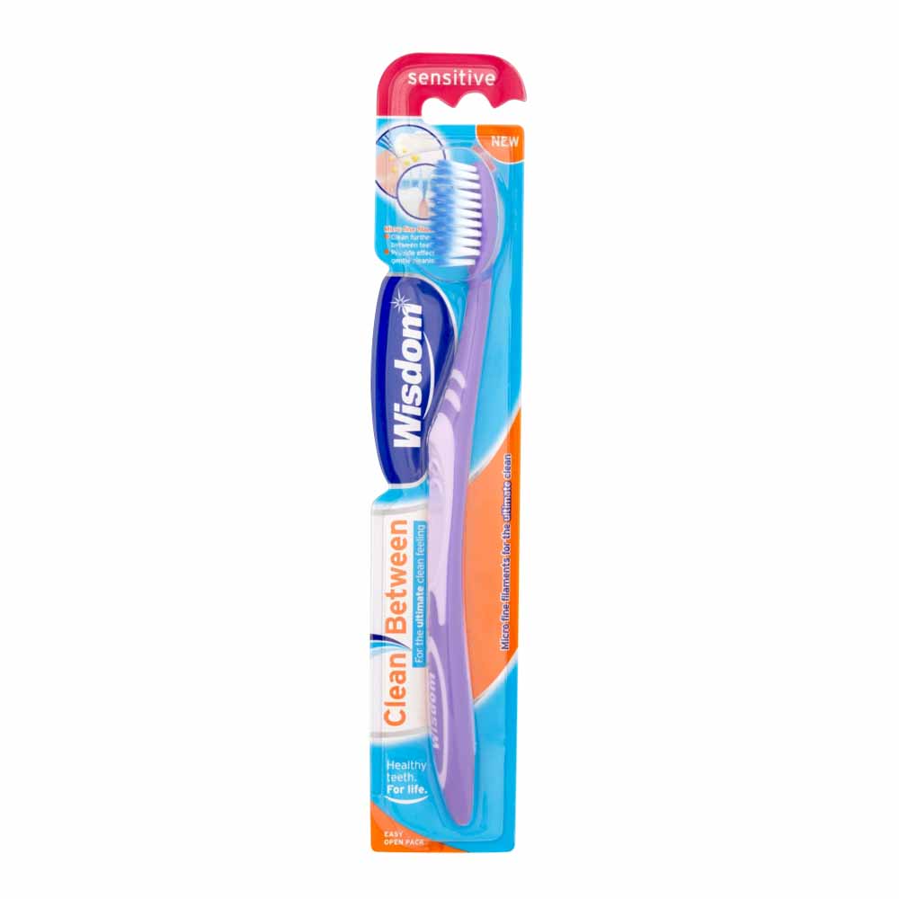 Wisdom Clean Between Sensitive Toothbrush Image 1