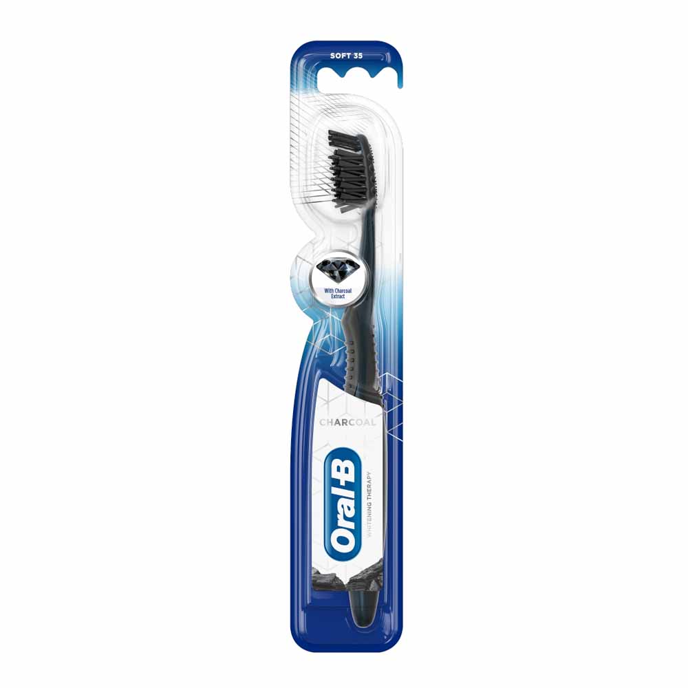 Oral-B Charcoal 35 Soft Manual Toothbrush  - wilko