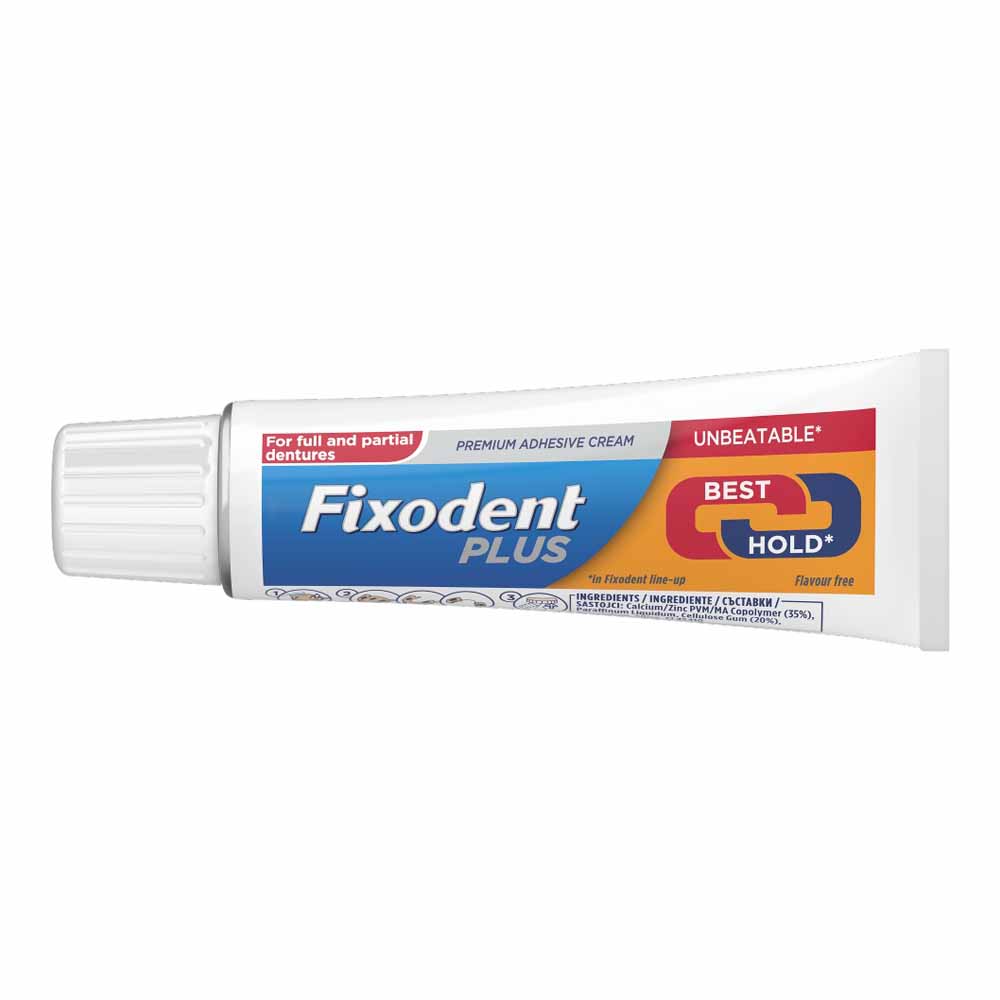 Fixodent Plus Premium Denture Adhesive Cream 40g Image 3
