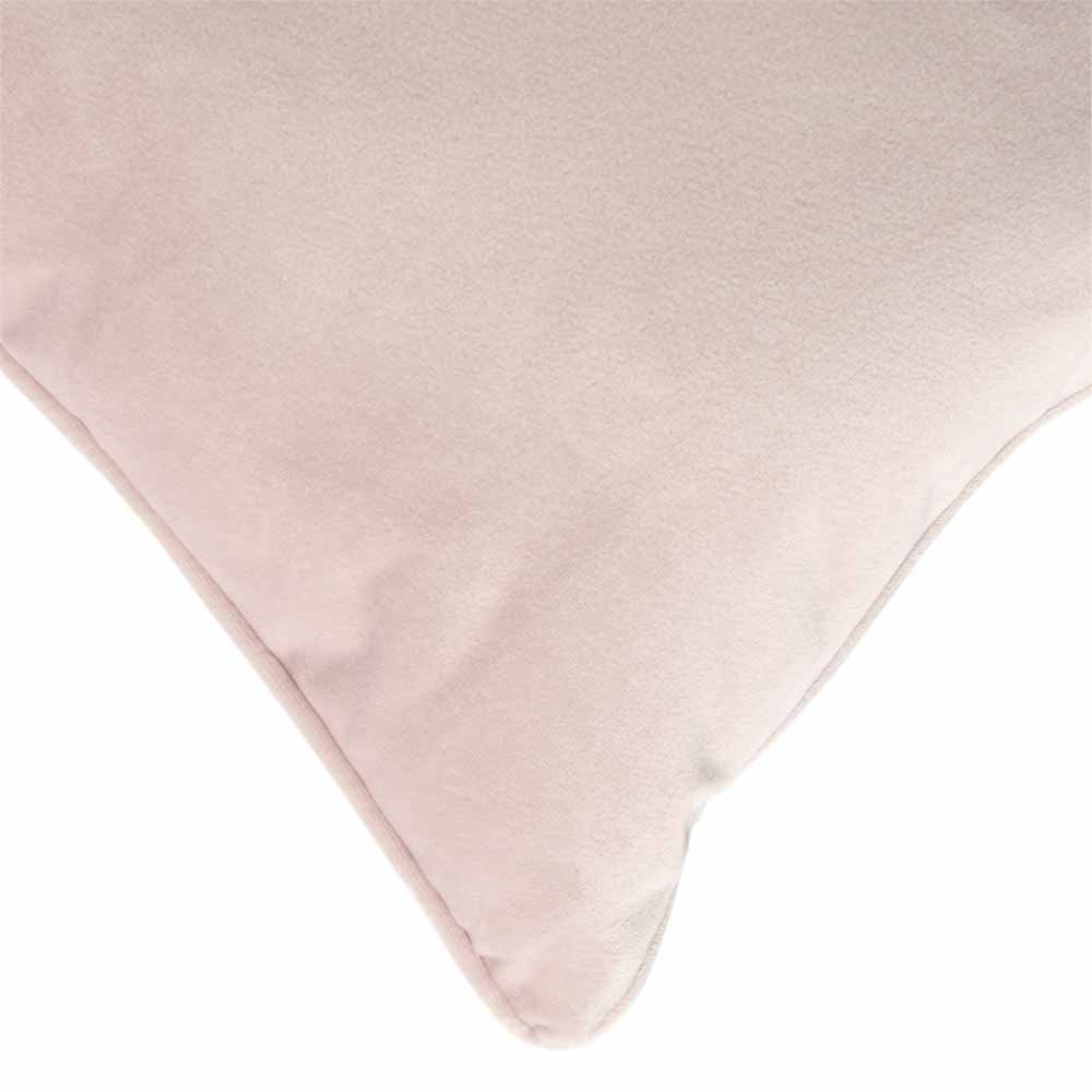 Wilko Pink Velour Cushion 43x43cm Image 2