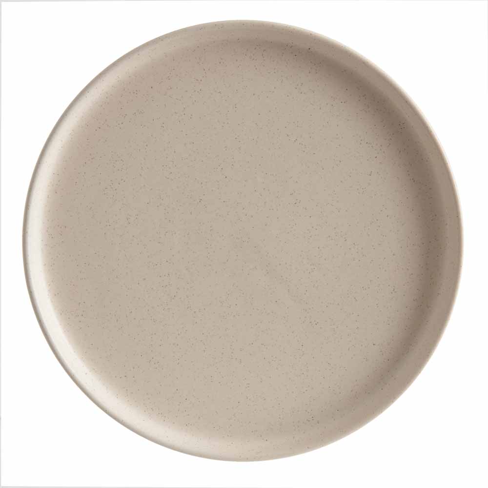 Wilko Cream Speckled Side Plate 4 pack Image 1