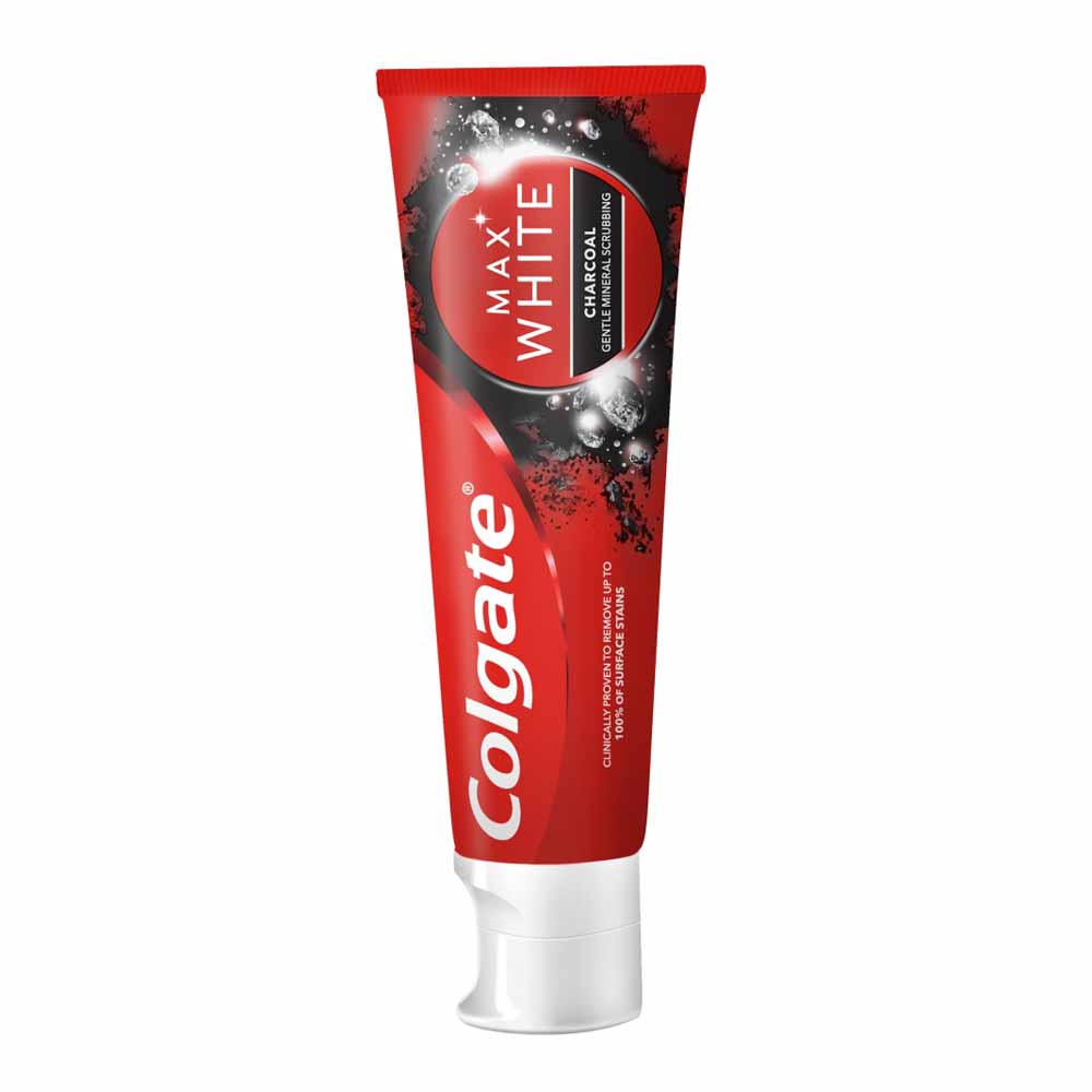 Colgate Max White Charcoal Whitening Toothpaste 75ml Wilko