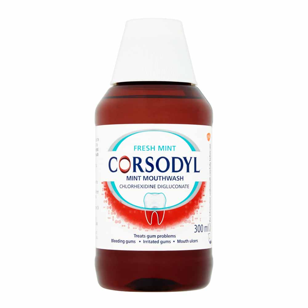 Corsodyl Mint Mouthwash 300ml Image 2