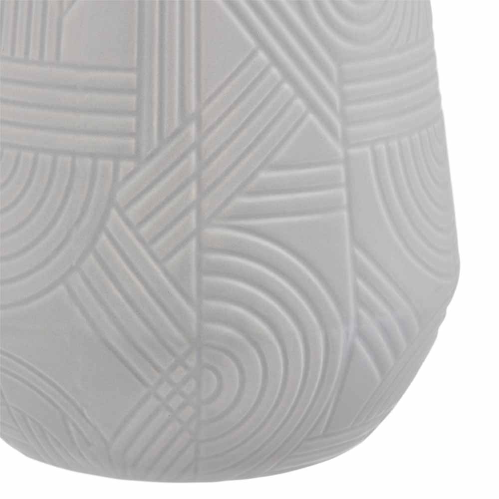 Wilko Geo Shape Grey Ceramic Vase Image 2