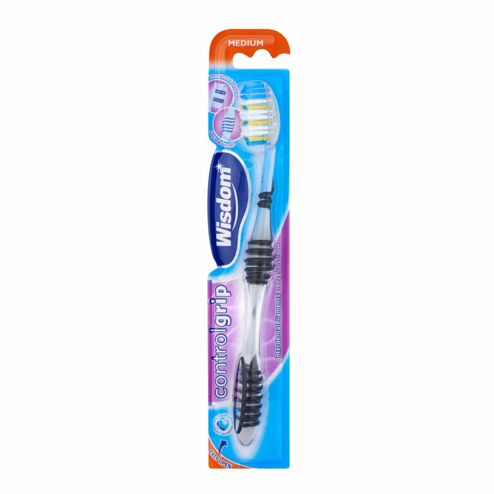 Wisdom Control Grip Medium Toothbrush Image 1