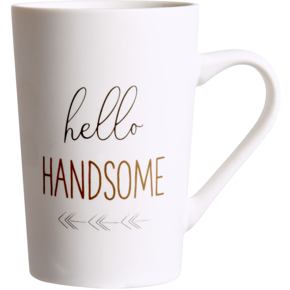 Wilko Hello Handsome Mug 6 pack Image 1