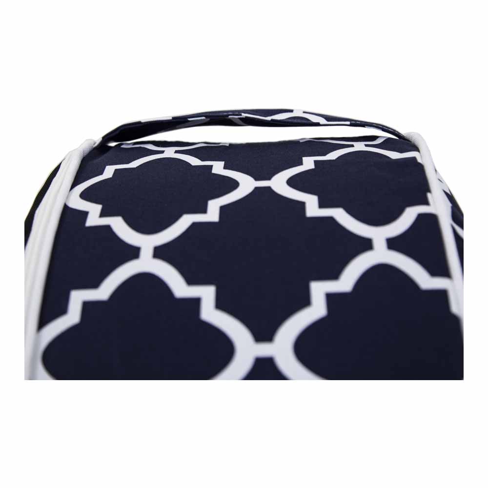 Charles Bentley Outdoor Inflatable Foot Stool Navy Blue Image 4