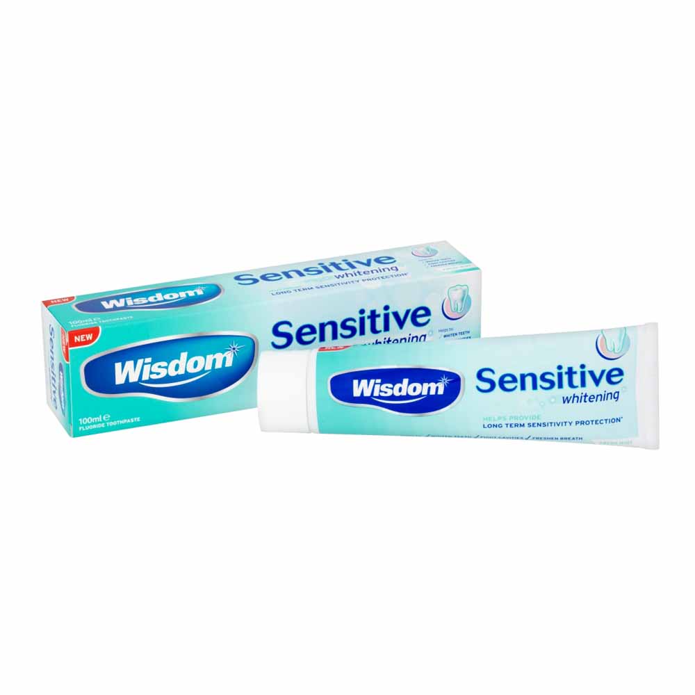 Wisdom Sensitive and Whitening Toothpaste 100ml Wilko