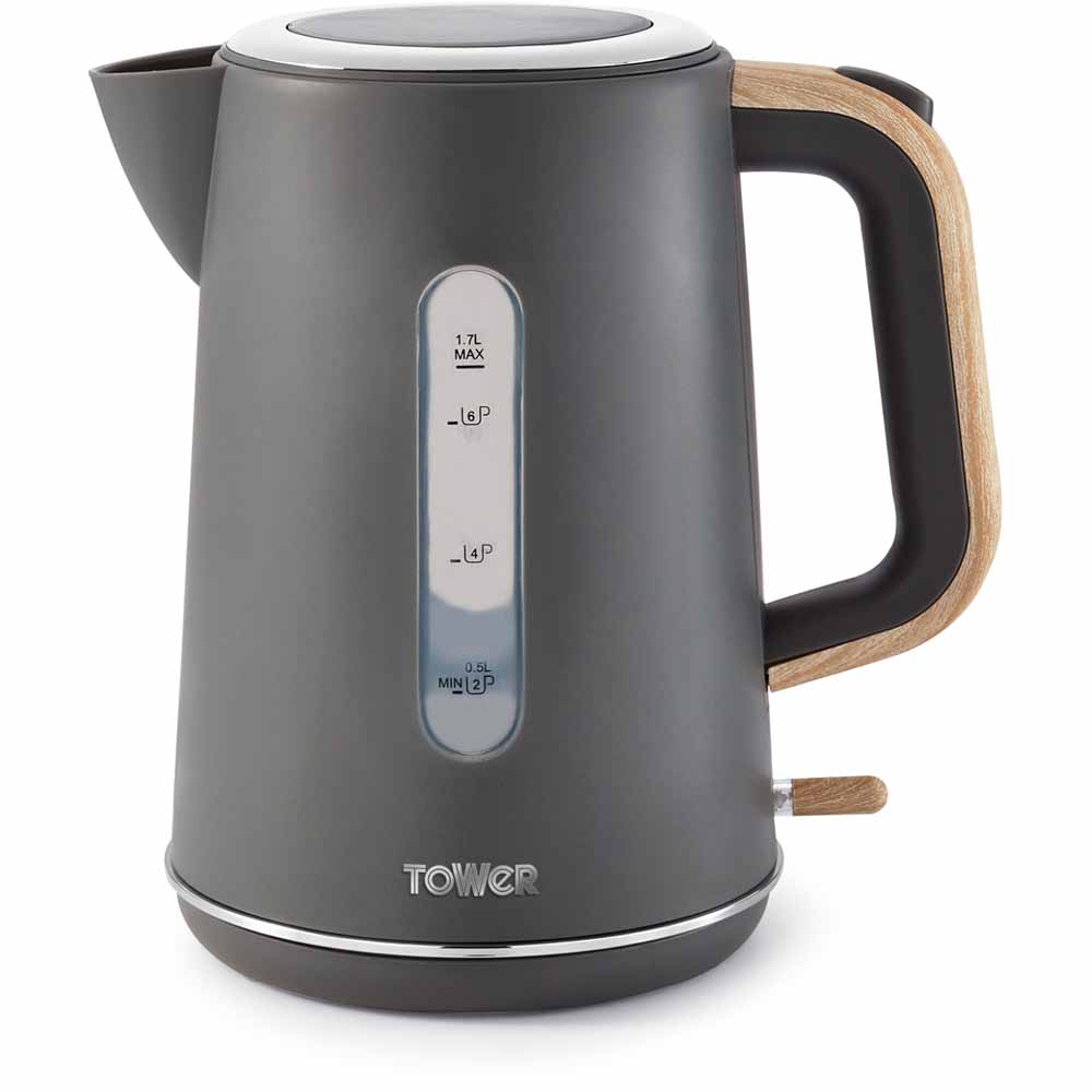 Tower T10037G Grey Scandi Kettle 1.7L Image 1