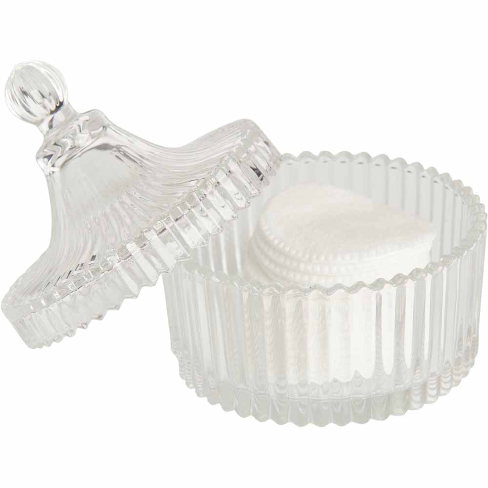 Wilko Glass Trinket Jar 12.5cm Wilko