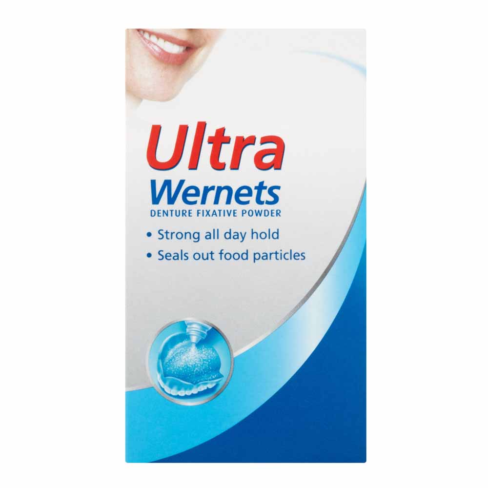 Wernets Ultra Denture Fixture Powder 40g  - wilko