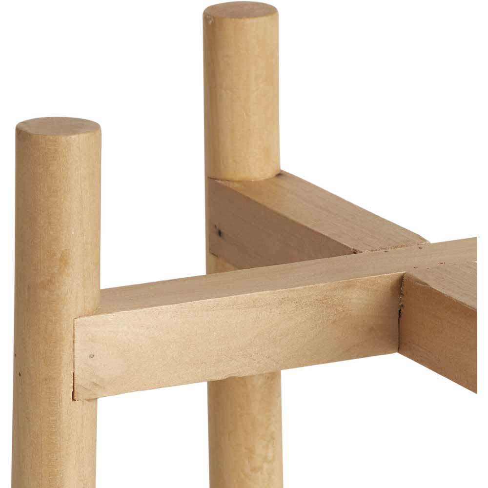 Wilko Wood Plant Pot Stand 15cm Wilko