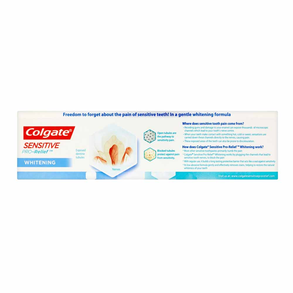 Colgate Sensitive Pro Relief and Whitening Toothpaste 75ml Image 4