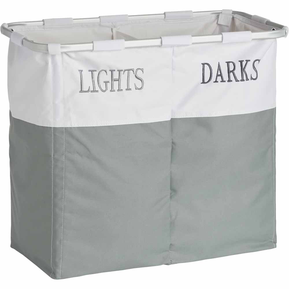 Wilko Lighs Darks Laundry Hamper Wilko
