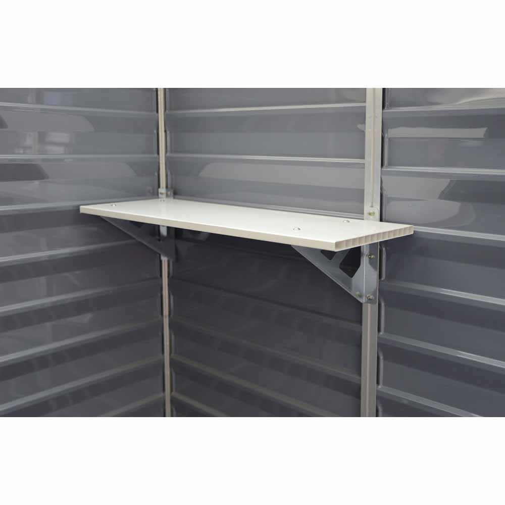 Palram Skylight White 3 x 1ft Shed Shelf Kit Image 1