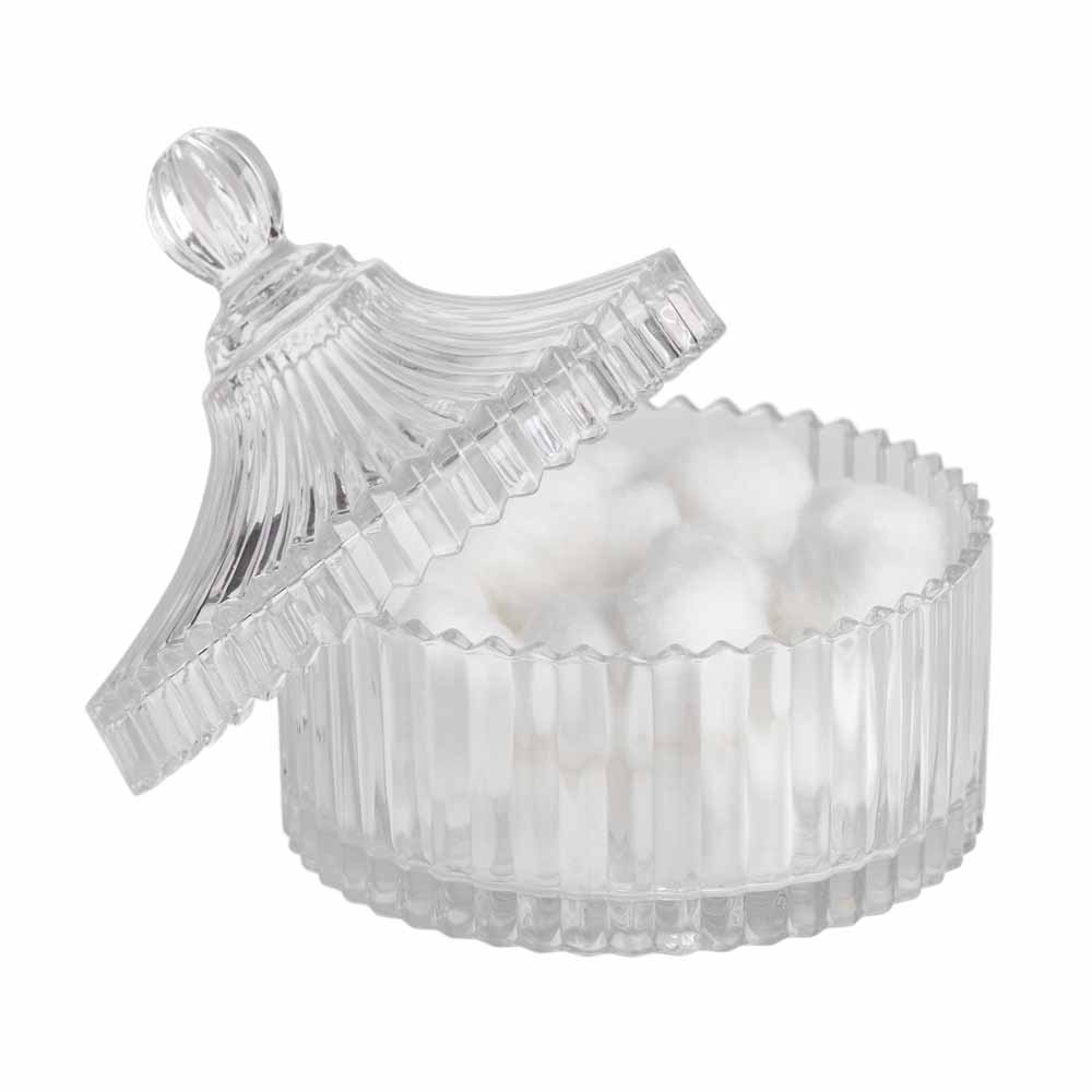 Wilko Glass Trinket Jar 15cm Wilko