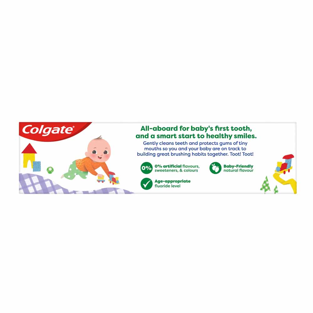 Colgate Kids Natural Fruit Flavour Baby Tooth Paste 0-2 Years 50ml Image 5
