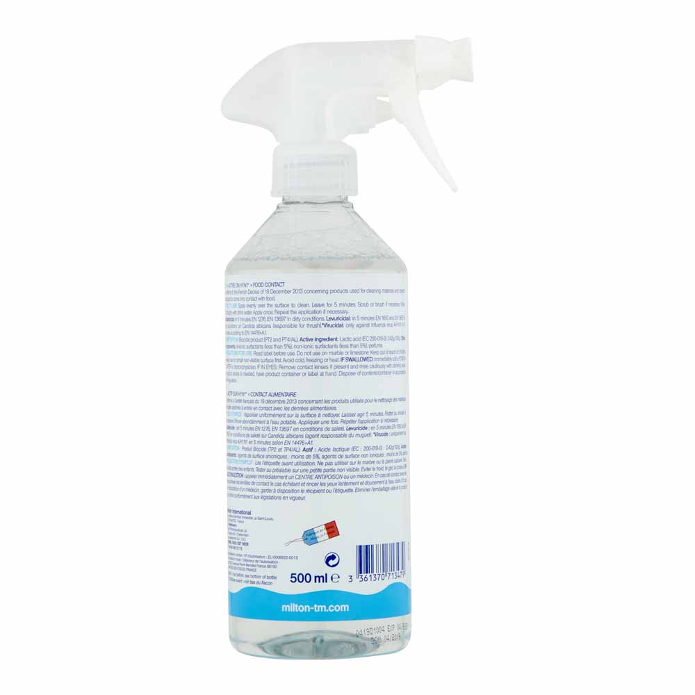 Milton Antibacterial Surface Spray 500ml Image 2