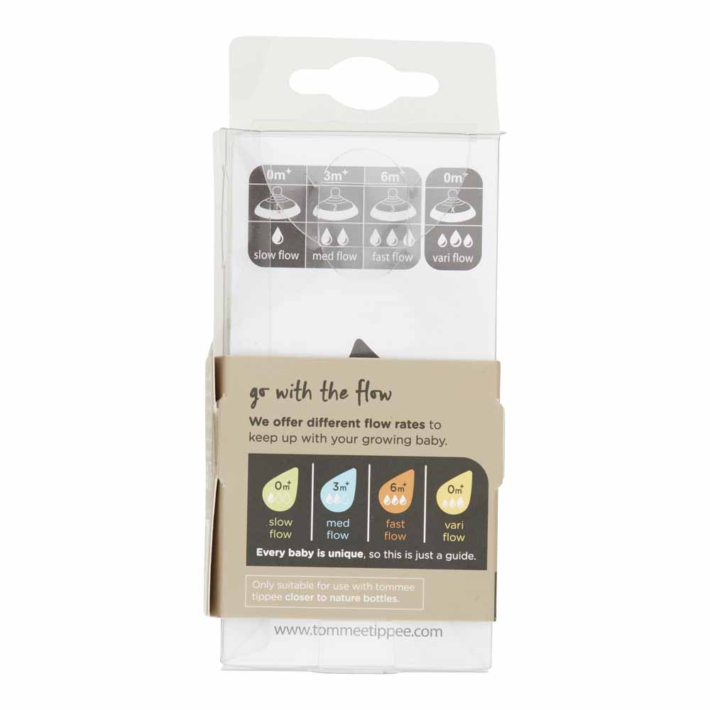 Tommee Tippee Closer To Nature Medium Flow Teats 2 pack Image 2