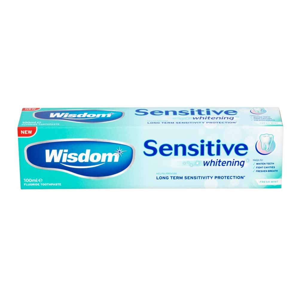 Wisdom Sensitive and Whitening Toothpaste 100ml Image 1