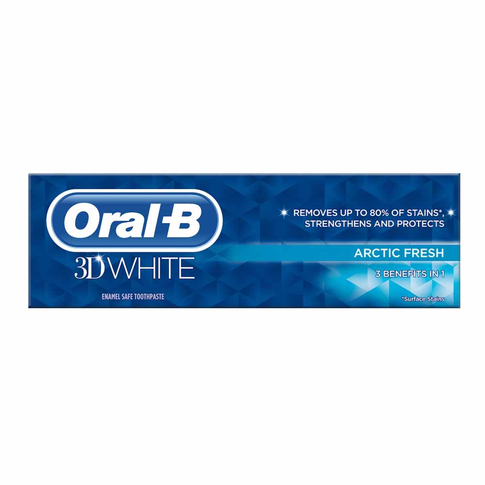 Oral-B 3D White Arctic Fresh Whitening Toothpaste 75ml Image 1