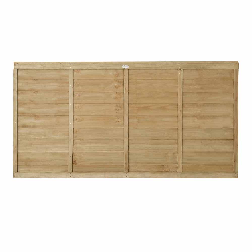 Forest Garden Superlap Pressure Treated  Fence Panel 6 x 3ft 6 Pack Image 2