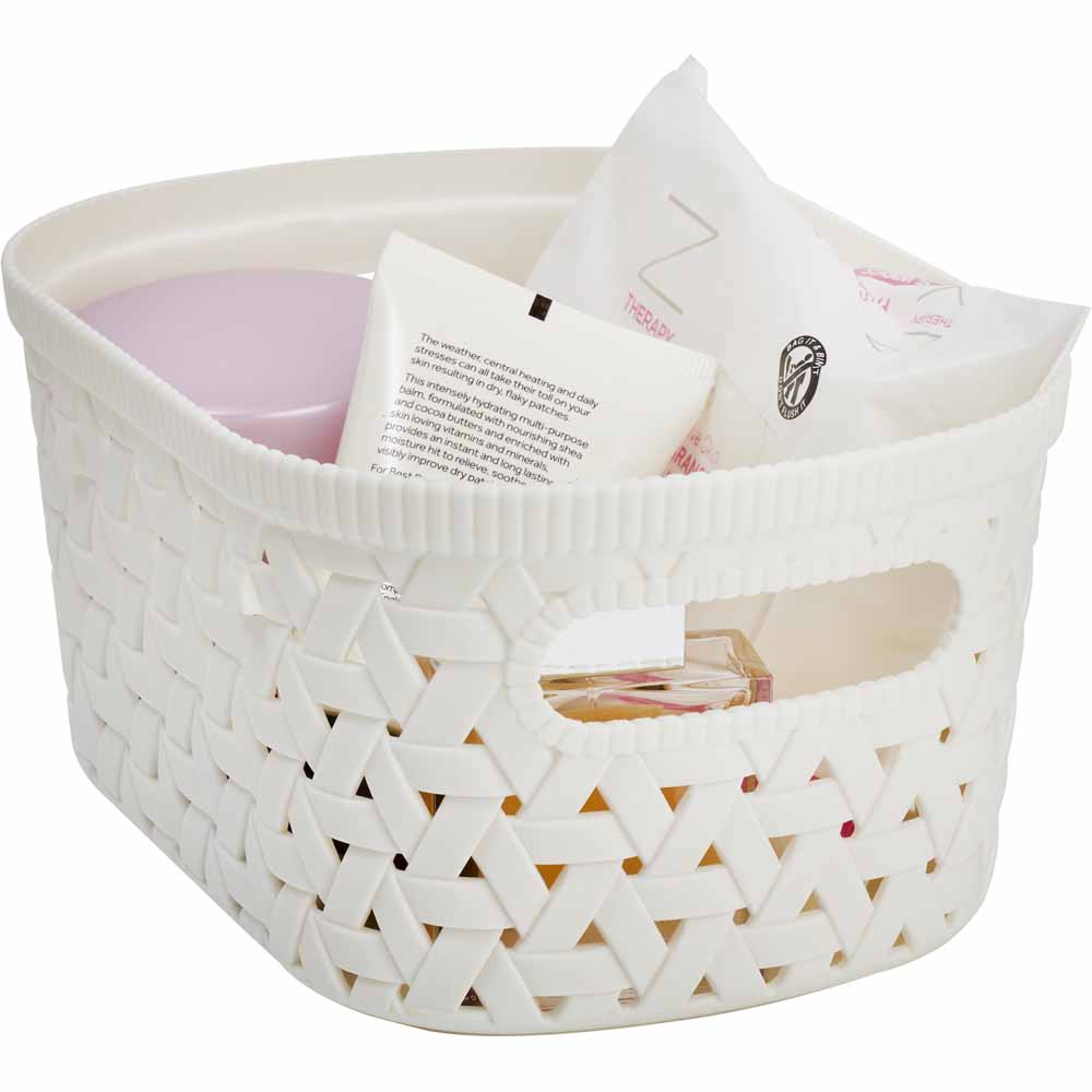 Wilko 2.3L Marshmallow XS Storage Basket Image 1