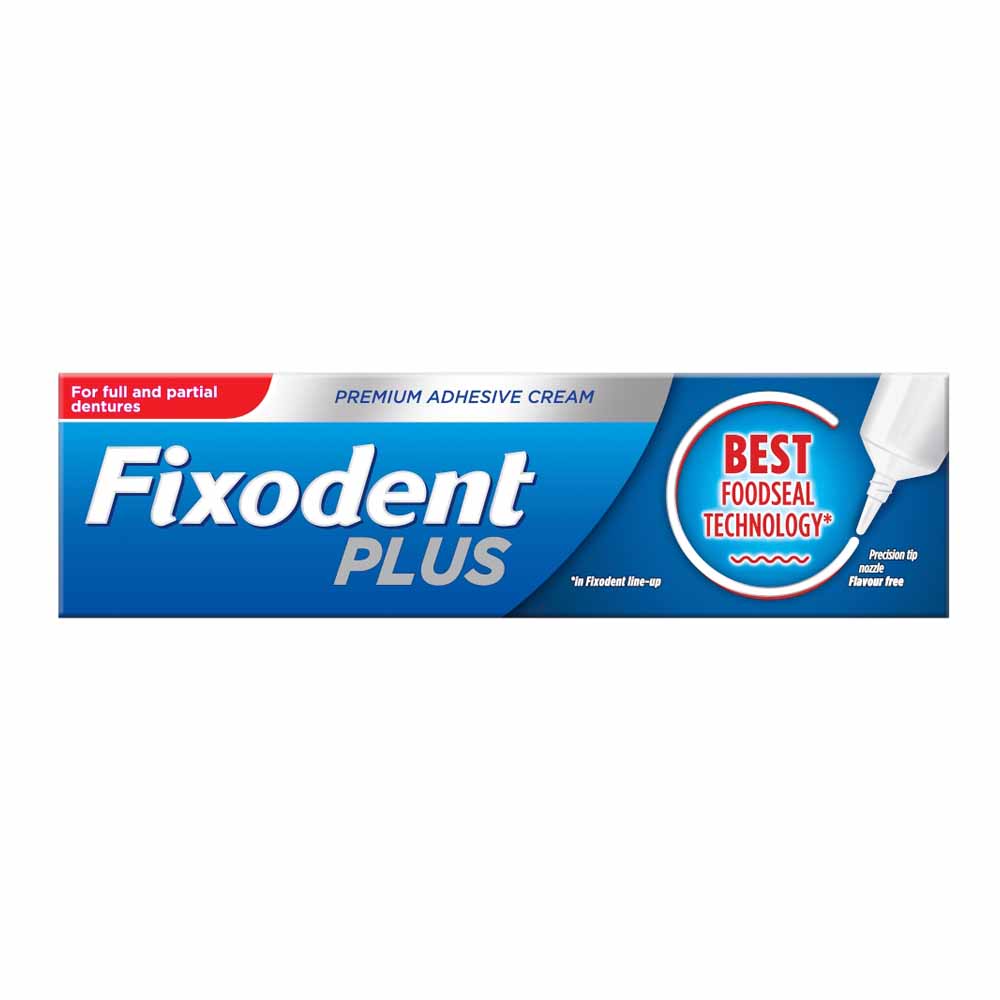 Fixodent Food Seal Denture Adhesive Cream 40g Image 1