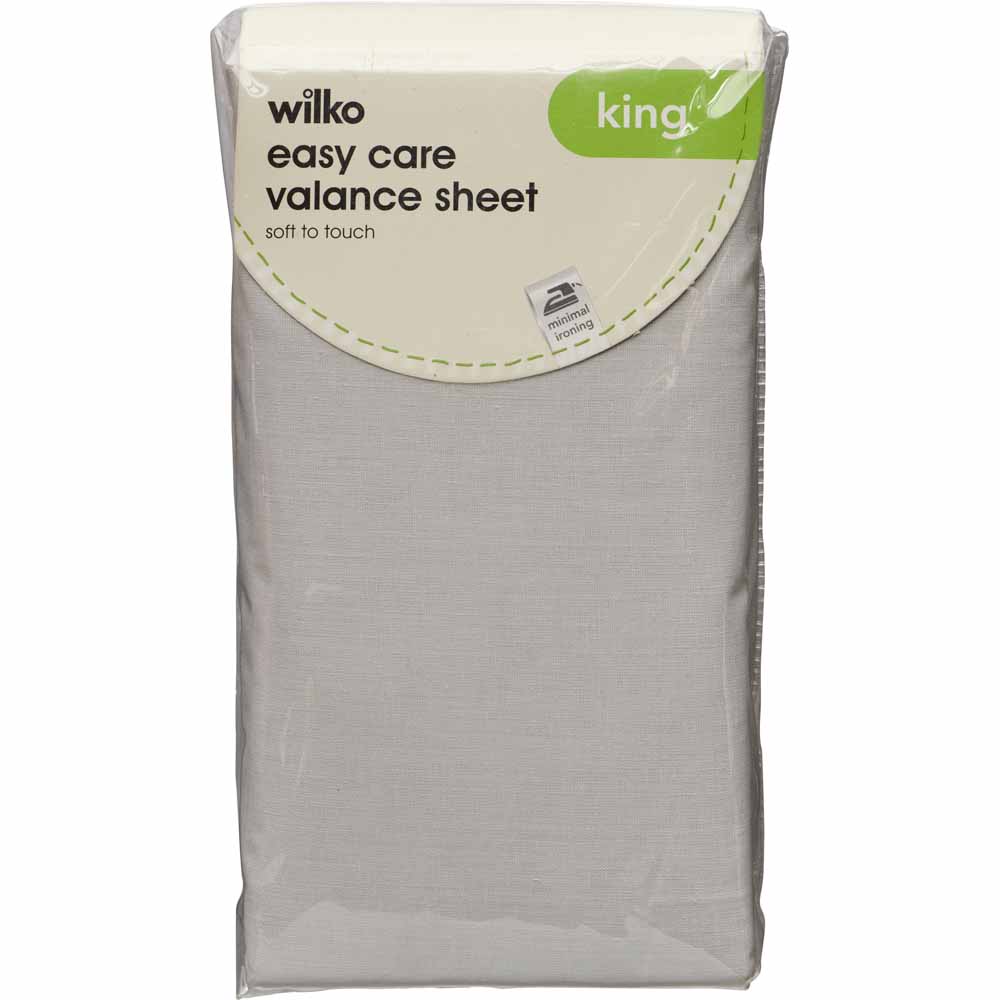 Wilko King Silver Valance Sheet Image 2