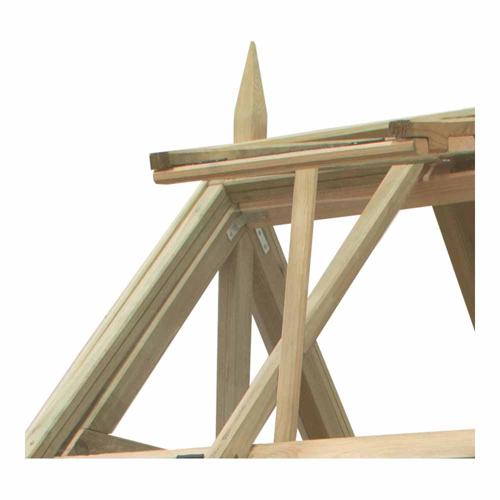 Forest Garden Victorian Timber 3 x 4ft Walkaround Greenhouse Image 5