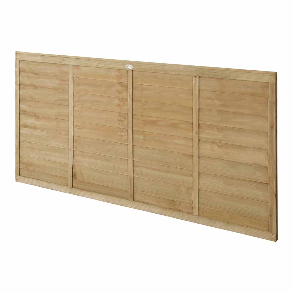 Forest Garden Superlap Pressure Treated  Fence Panel 6 x 3ft 6 Pack Image 3