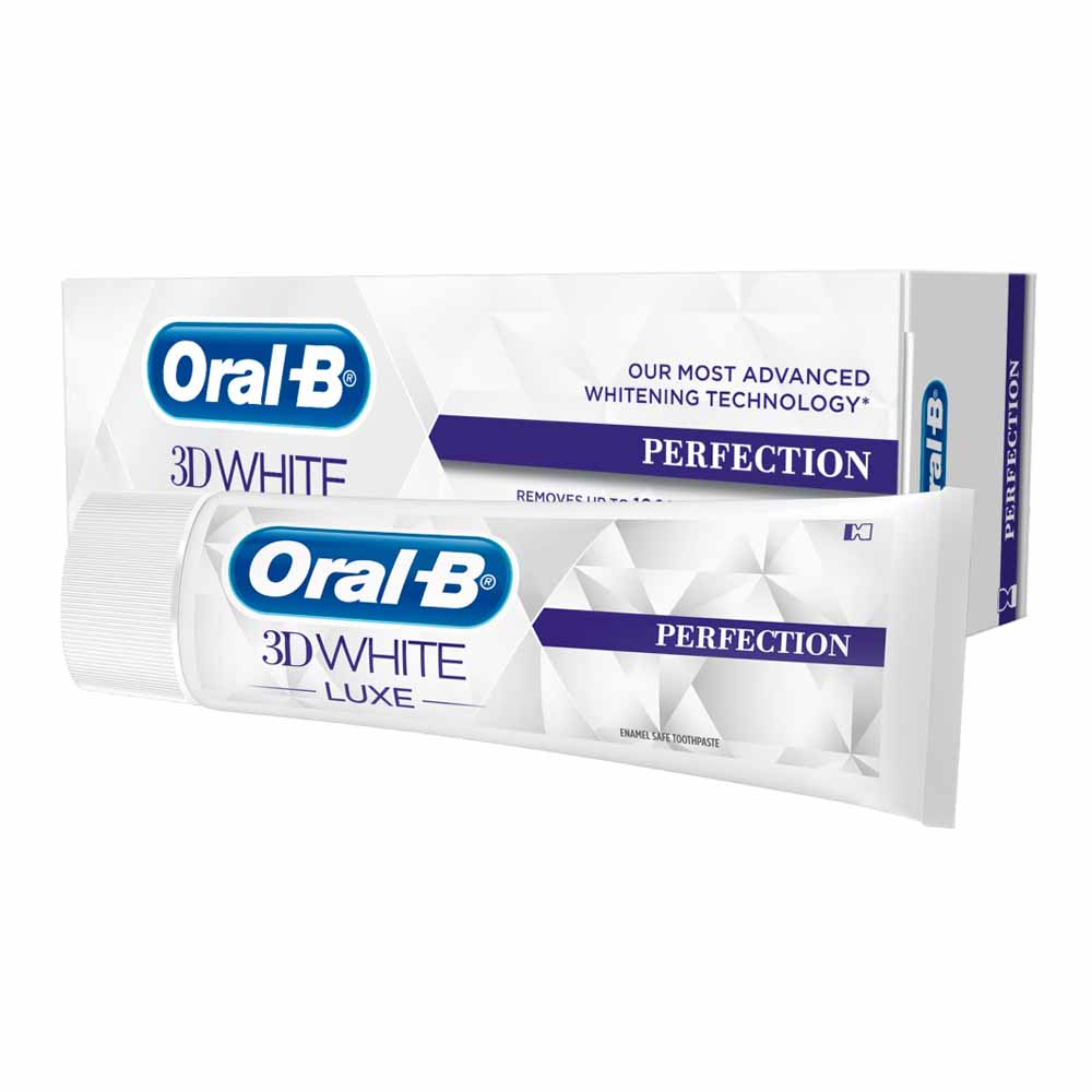 Oral-B 3D White Luxe Perfection Whitening Toothpaste 75ml Image 2