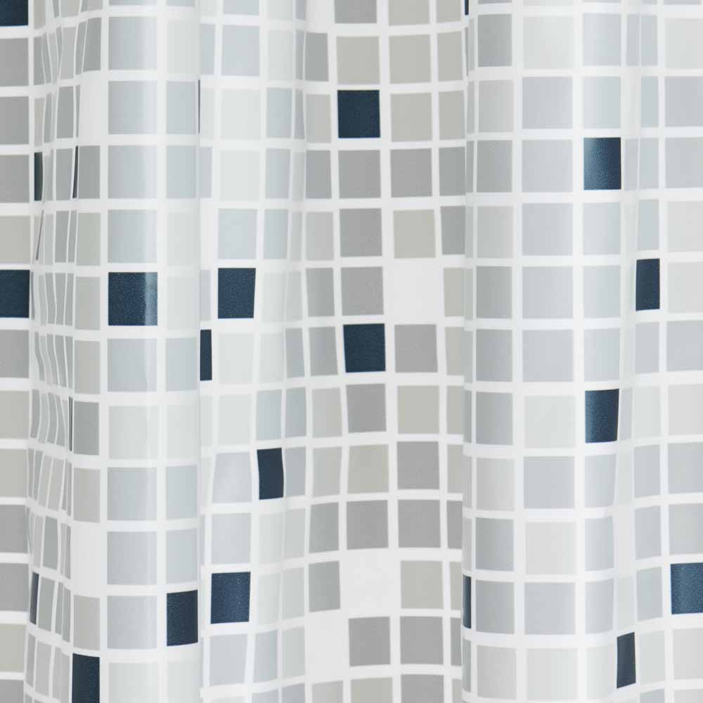 Wilko Shower Curtain Mosaic Image 2