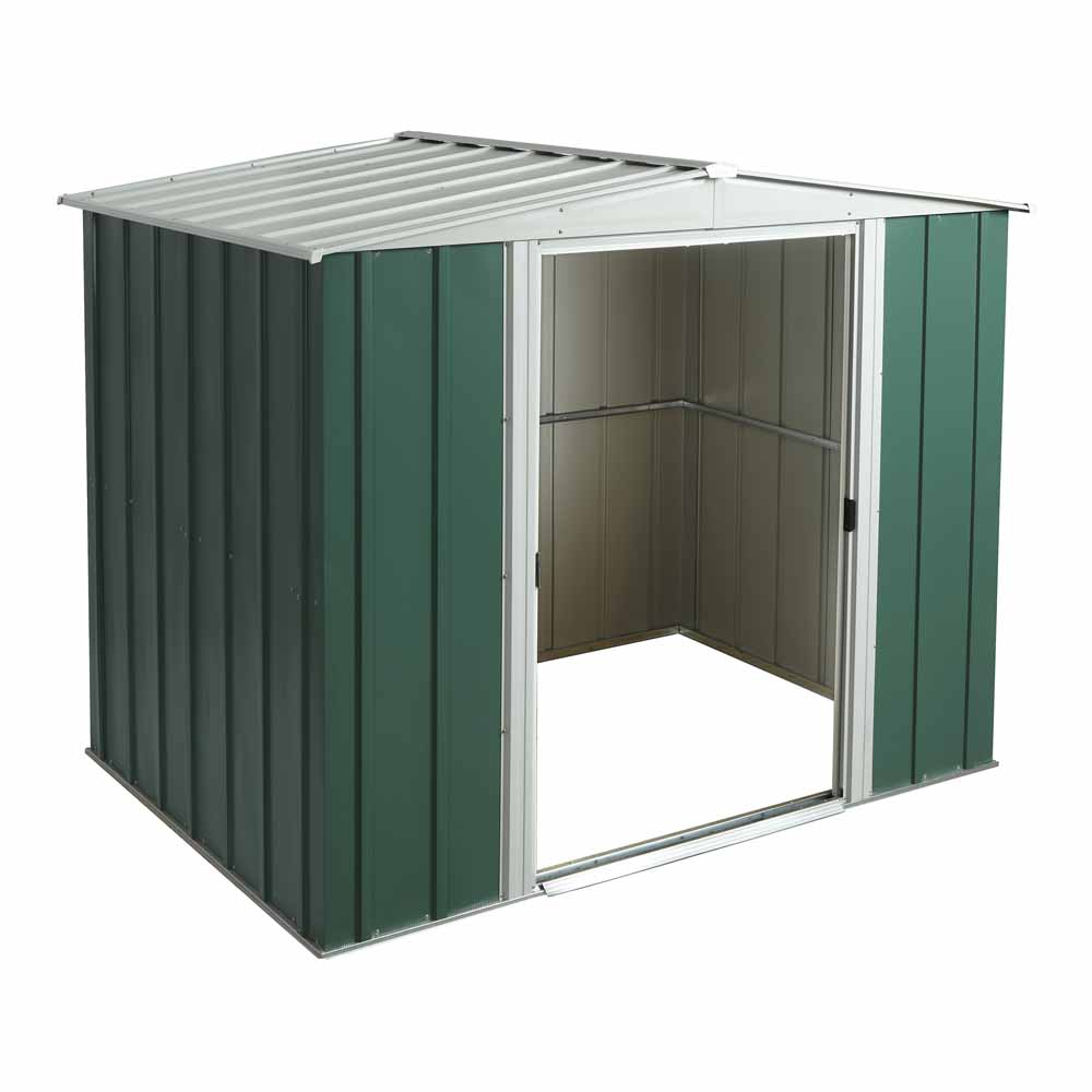 rowlinson greenvale metal apex garden shed 8 x 6 wilko