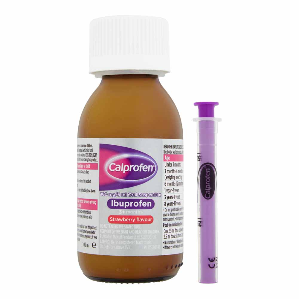 Calprofen Oral Suspension Ibuprofen 3+ Months 100ml Image 2