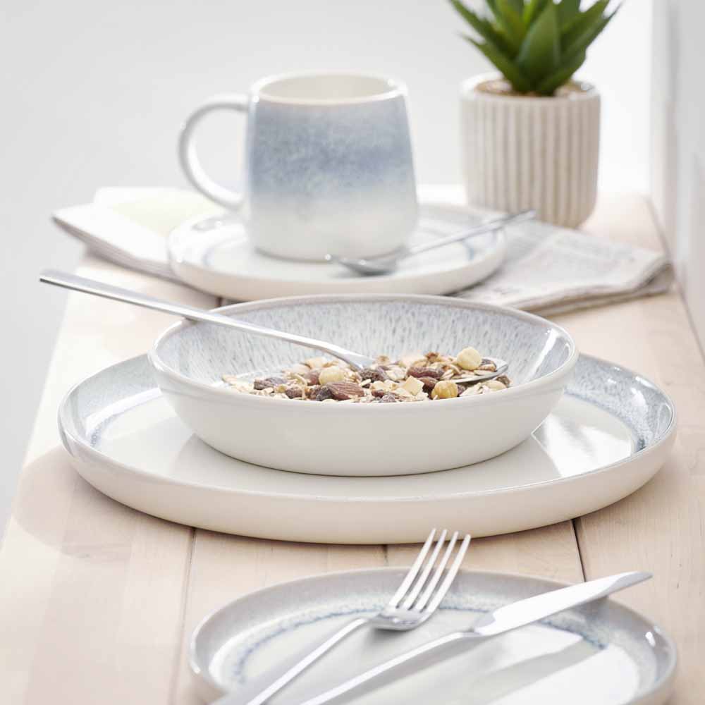Wilko Blue Reactive Glaze Dinner Set 12 Piece Wilko