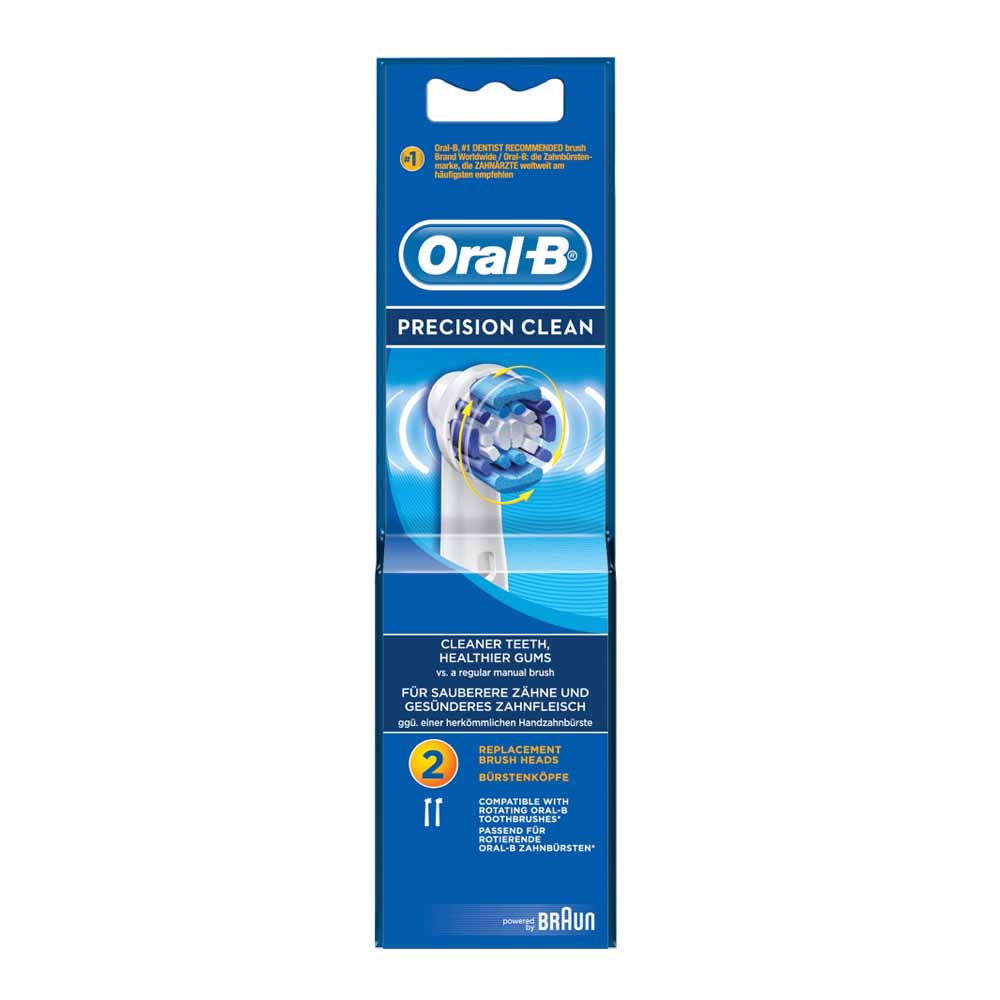 Oral-B Precision Clean Replacement Toothbrush Heads Pack of 2 Image 2
