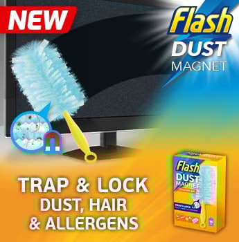 Flash dust magnet