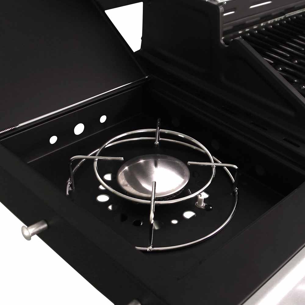 Charles Bentley 4 Burner + 1 Side Burner Gas BBQ Black Image 5