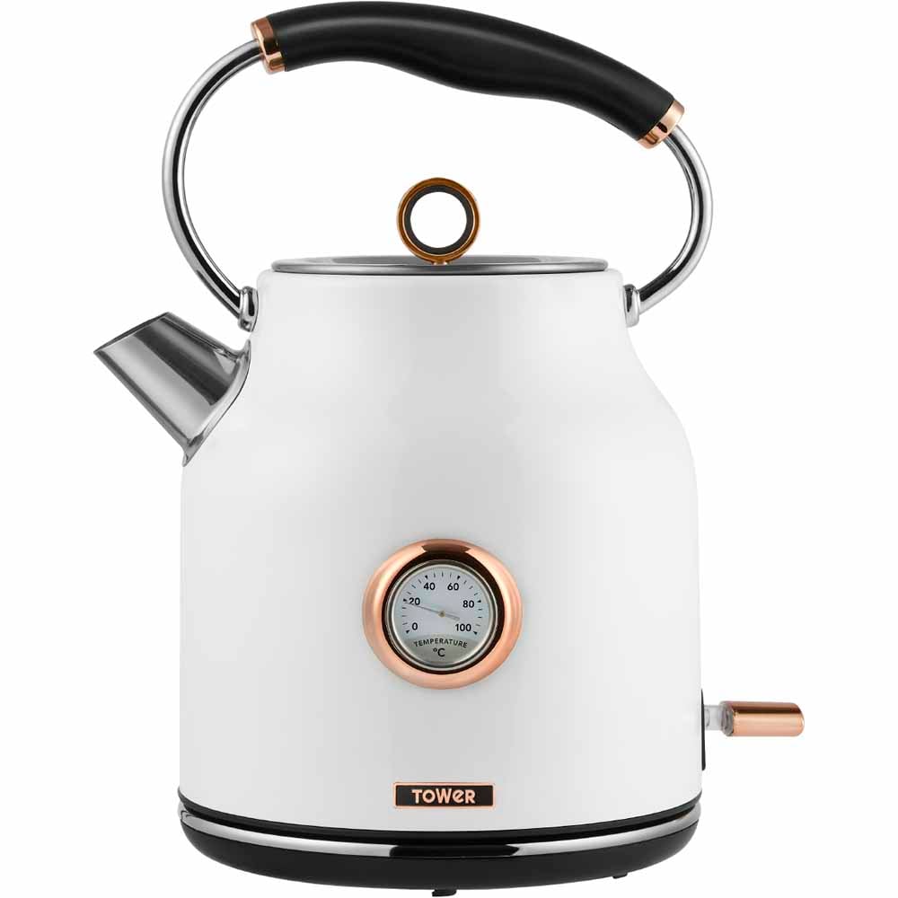 Tower Bottega S/S Kettle White 1.7L Image 1