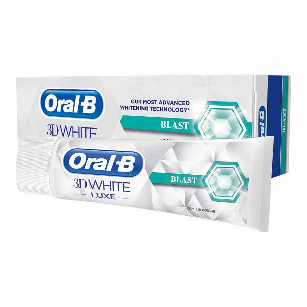 Oral-B 3D White Luxe Blast Whitening Toothpaste 75ml Image 2