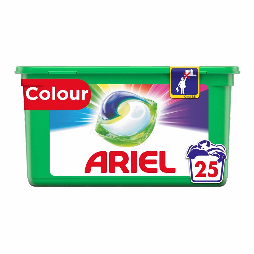 Ariel Colour All-in-1 Pods Washing Liquid Capsules 25 Washes Image 1