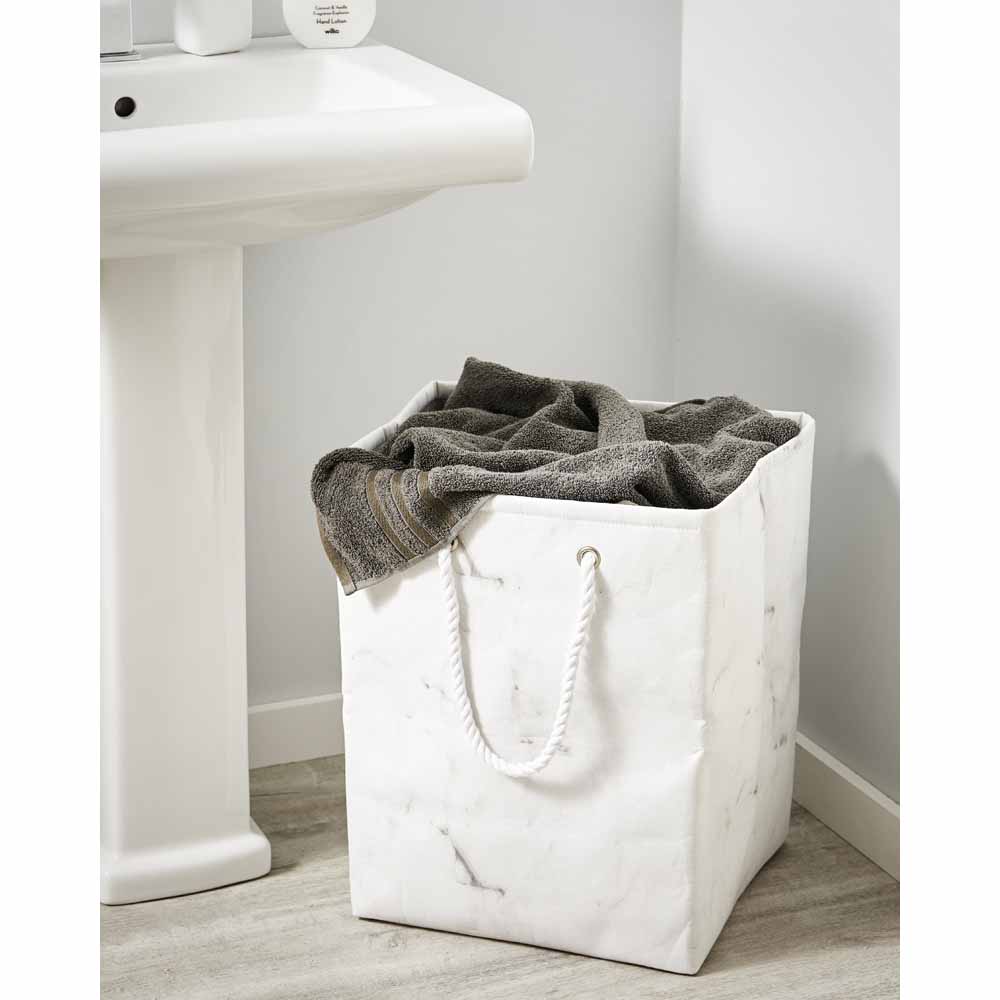 Wilko Marble Laundry Bag Image