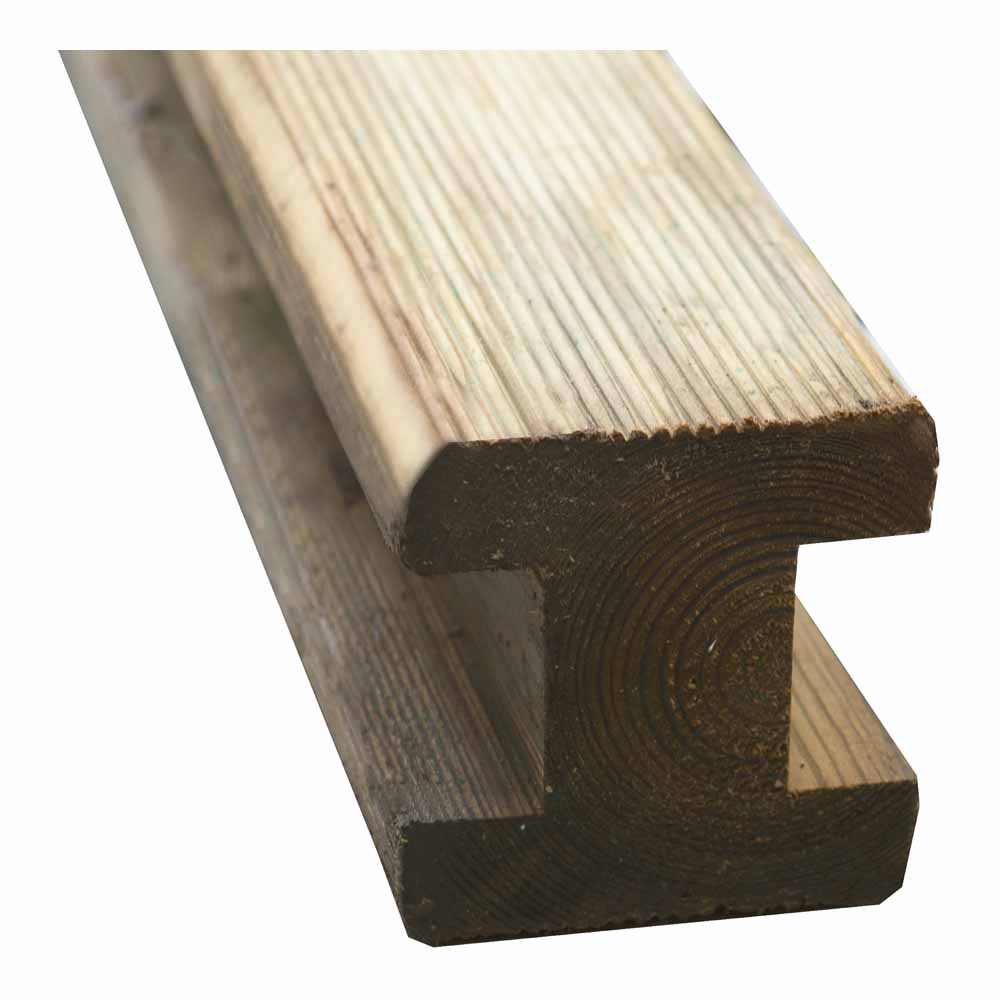 Forest Garden 8ft Reeded Slotted Post Image 3