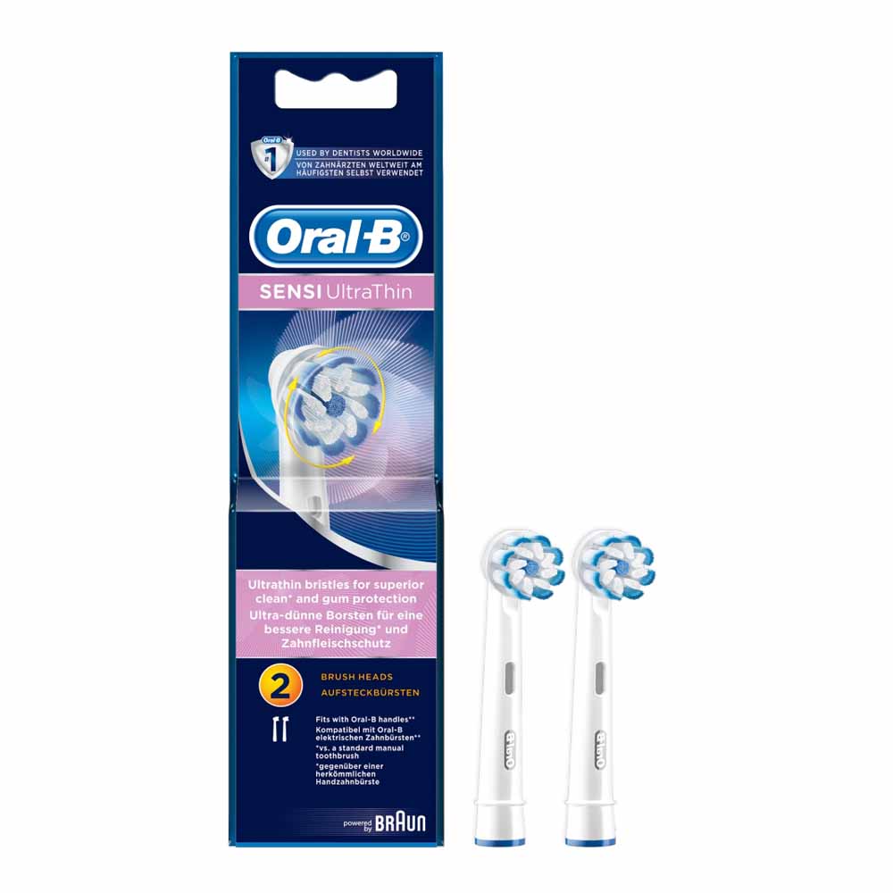Oral-B Sensi UltraThin Replacement Toothbrush Heads Pack of 2 Image 3