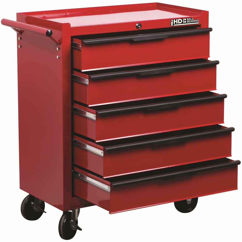 Hilka Heavy Duty 5 Drawer BBS Tool Trolley Image 1